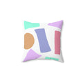 Candy Pieces Square Pillow - Pink Sweetheart