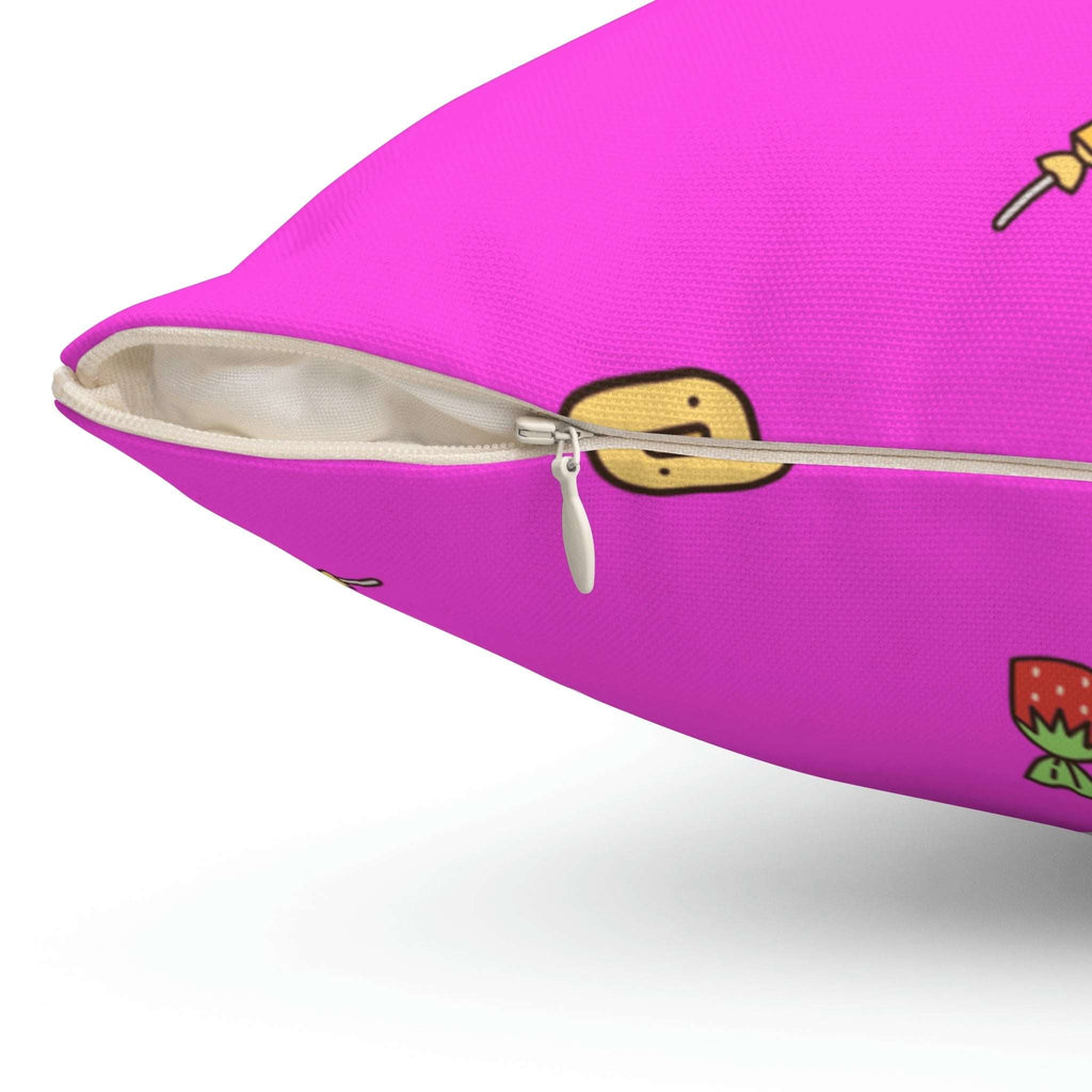 Caught in Candy Square Pillow Home Decor Pink Sweetheart