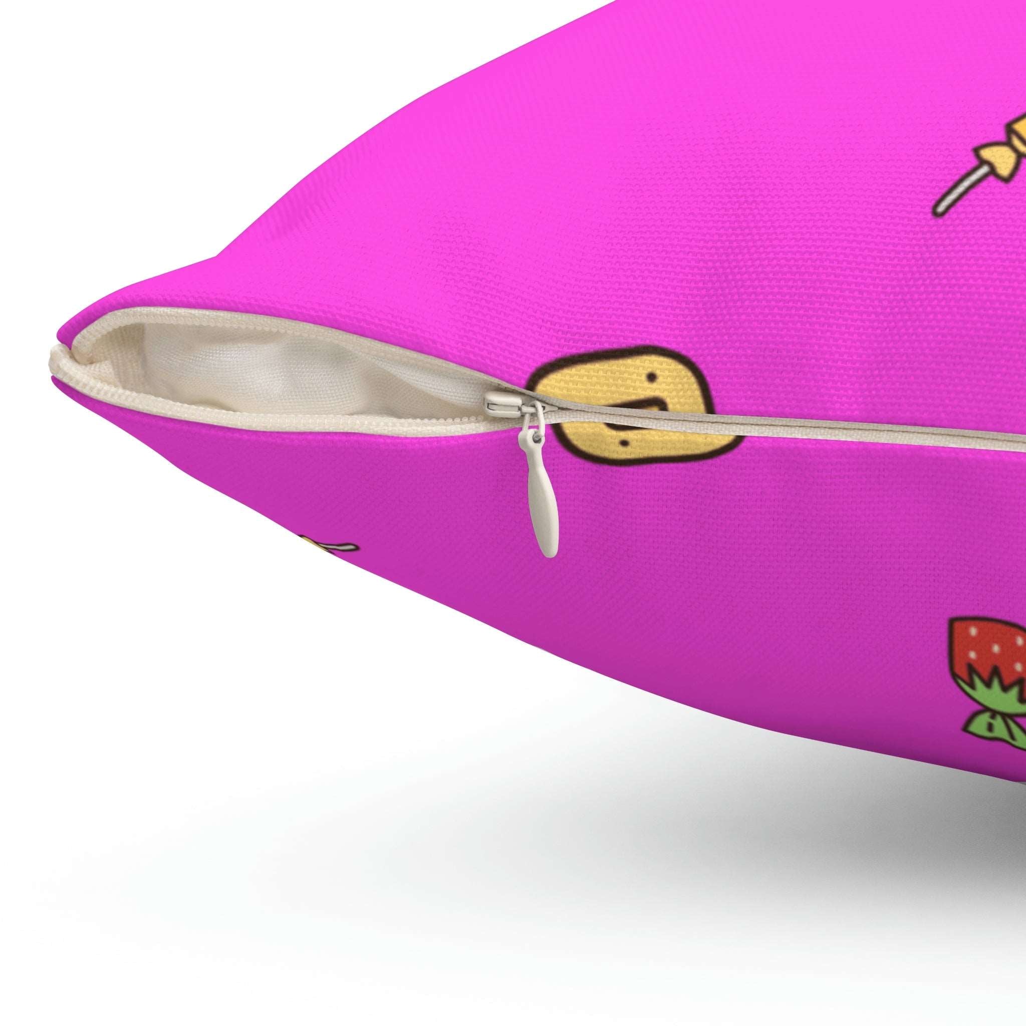 Caught in Candy Square Pillow Home Decor Pink Sweetheart