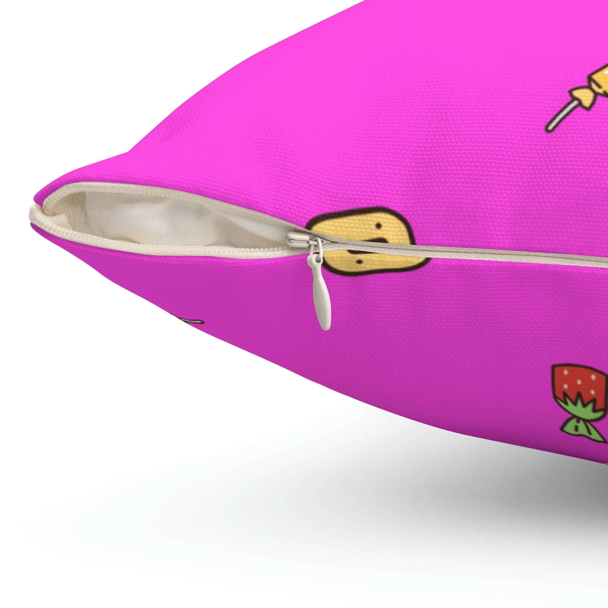 Caught in Candy Square Pillow Home Decor Pink Sweetheart