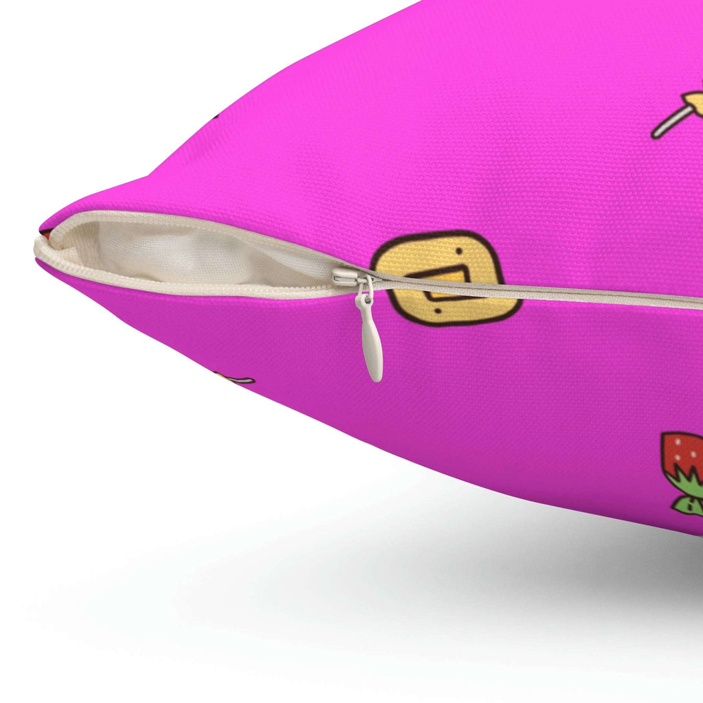 Caught in Candy Square Pillow Home Decor Pink Sweetheart