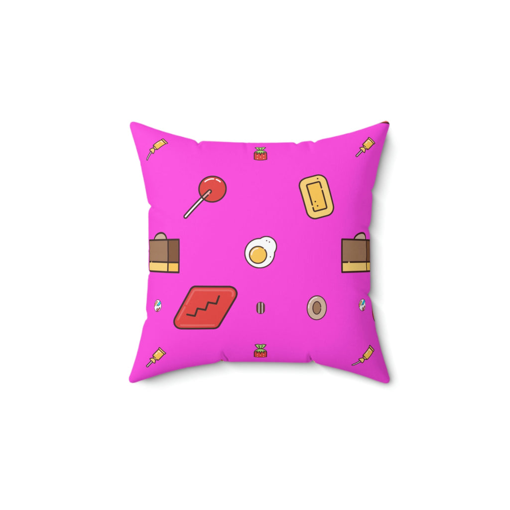 Caught in Candy Square Pillow Home Decor Pink Sweetheart