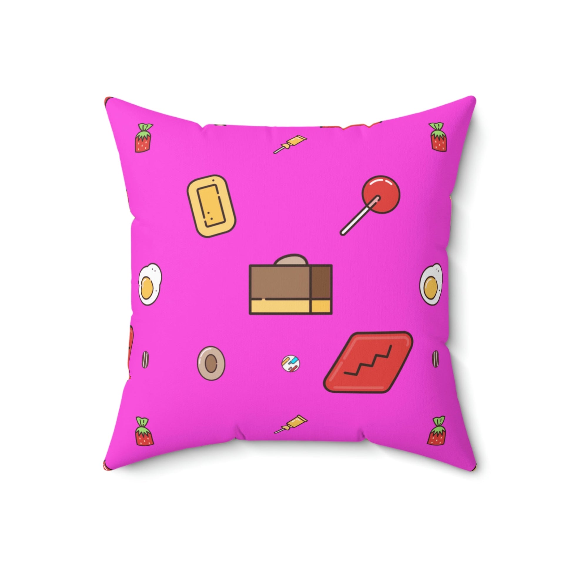 Caught in Candy Square Pillow Home Decor Pink Sweetheart