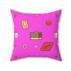 Caught in Candy Square Pillow Home Decor Pink Sweetheart