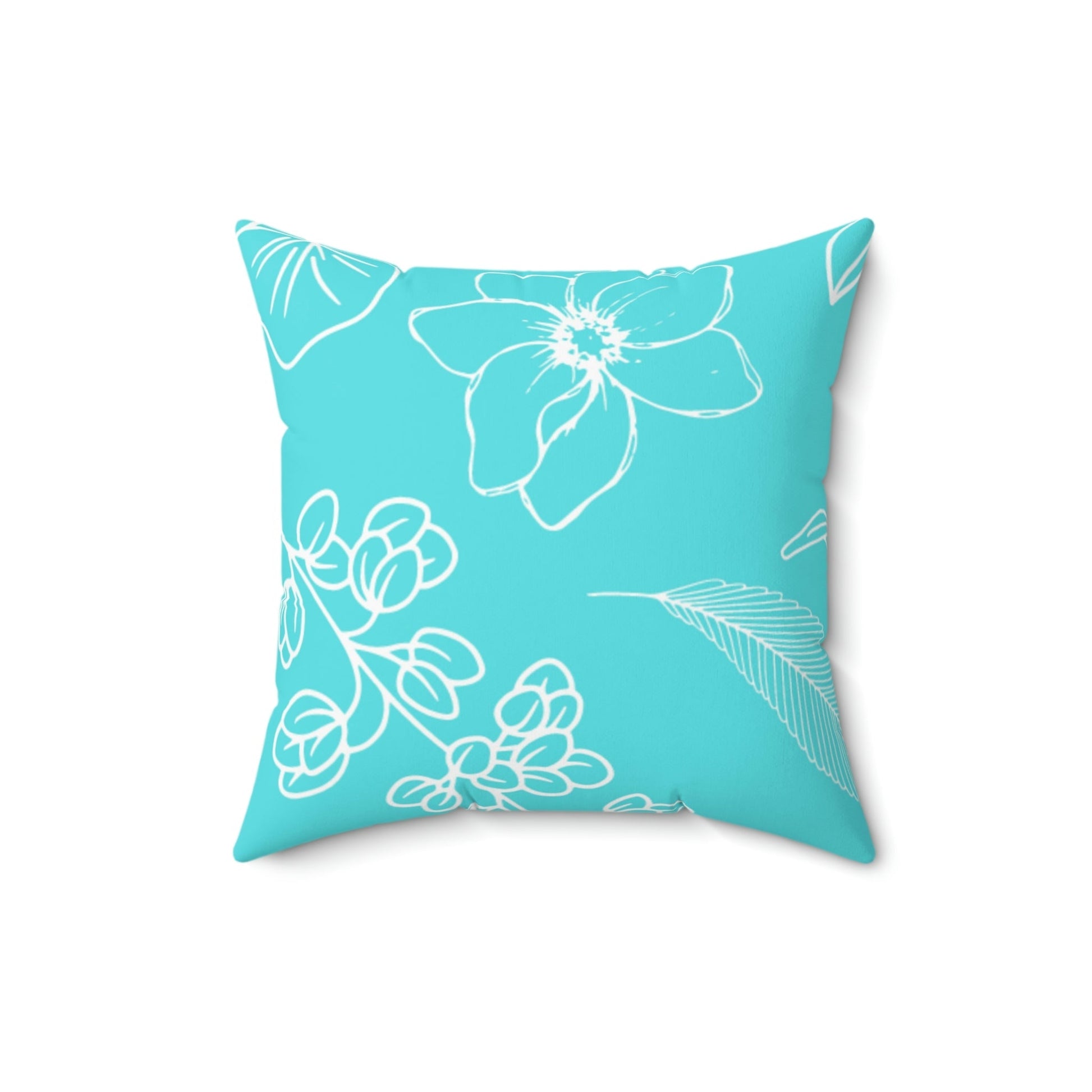 Chic Botanicals Square Pillow Home Decor Pink Sweetheart