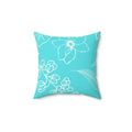 Chic Botanicals Square Pillow - Pink Sweetheart