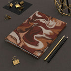 Chocolate Brownie Hardcover Matte Journal Paper products Pink Sweetheart