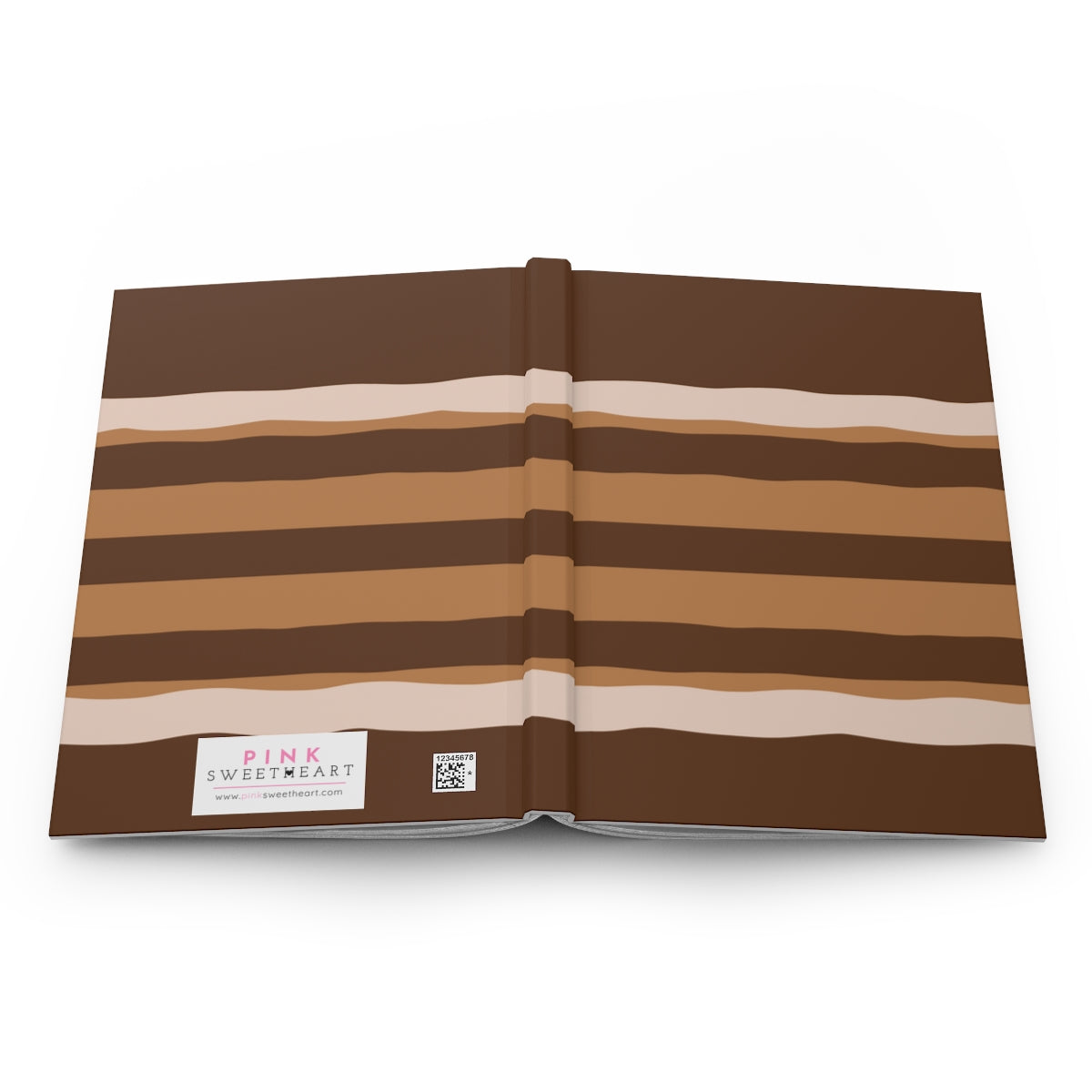 Chocolate Cake Hardcover Journal Matte Paper products Pink Sweetheart