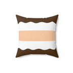 Chocolate Cake Square Pillow Home Decor Pink Sweetheart