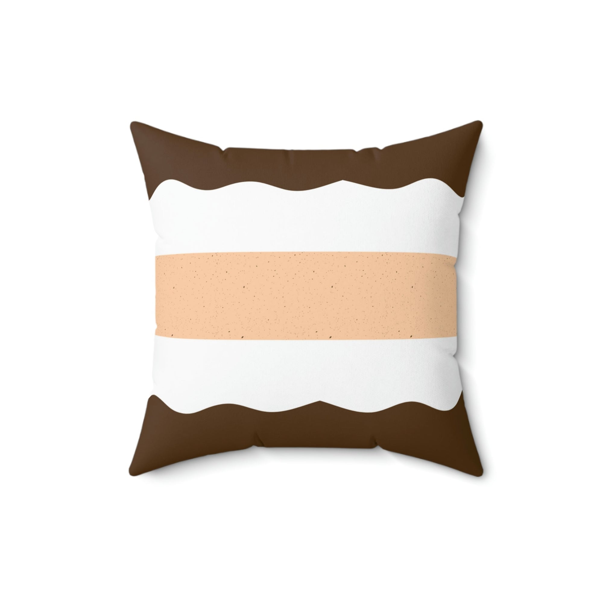 Chocolate Cake Square Pillow Home Decor Pink Sweetheart