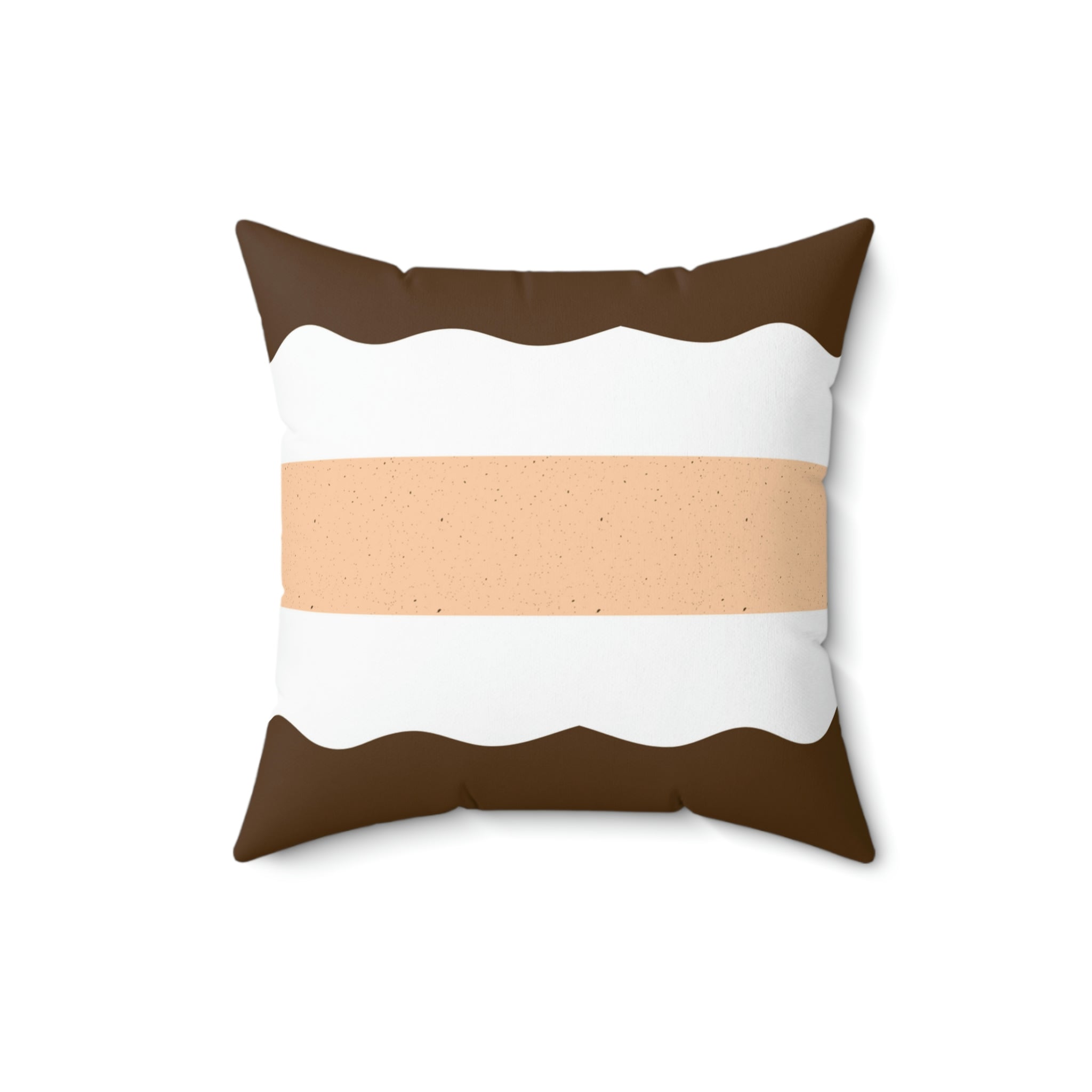 Chocolate Cake Square Pillow Home Decor Pink Sweetheart