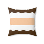 Chocolate Cake Square Pillow Home Decor Pink Sweetheart