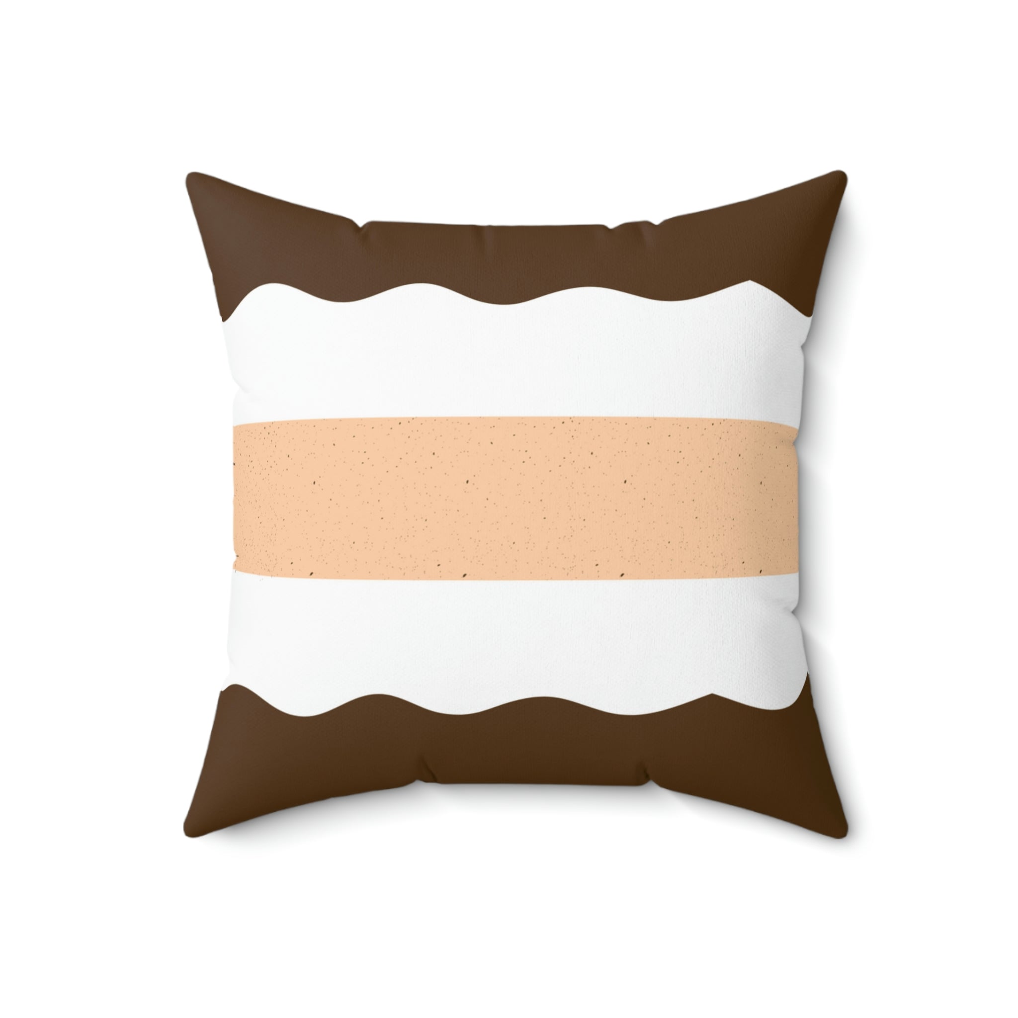 Chocolate Cake Square Pillow Home Decor Pink Sweetheart