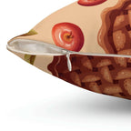 Chocolate Dessert Square Pillow Home Decor Pink Sweetheart
