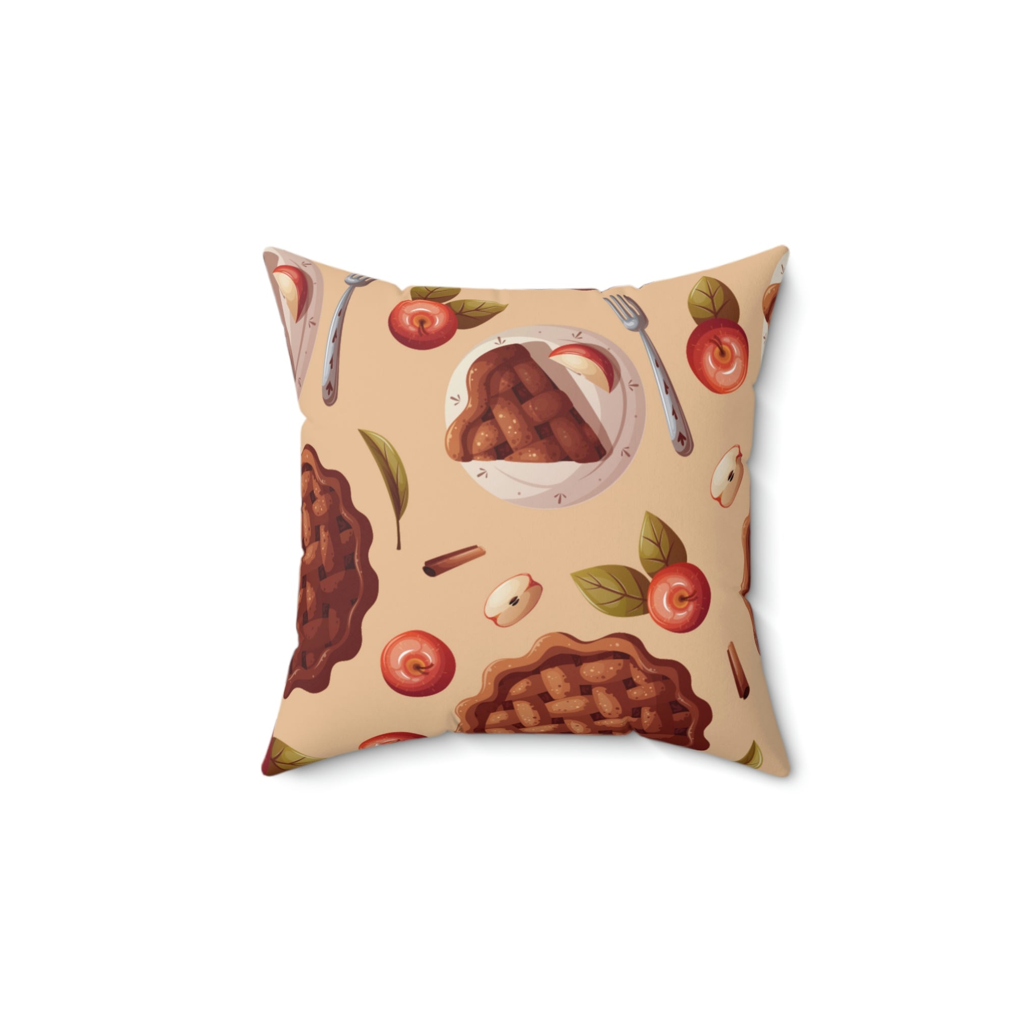 Chocolate Dessert Square Pillow Home Decor Pink Sweetheart