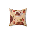 Chocolate Dessert Square Pillow - Pink Sweetheart
