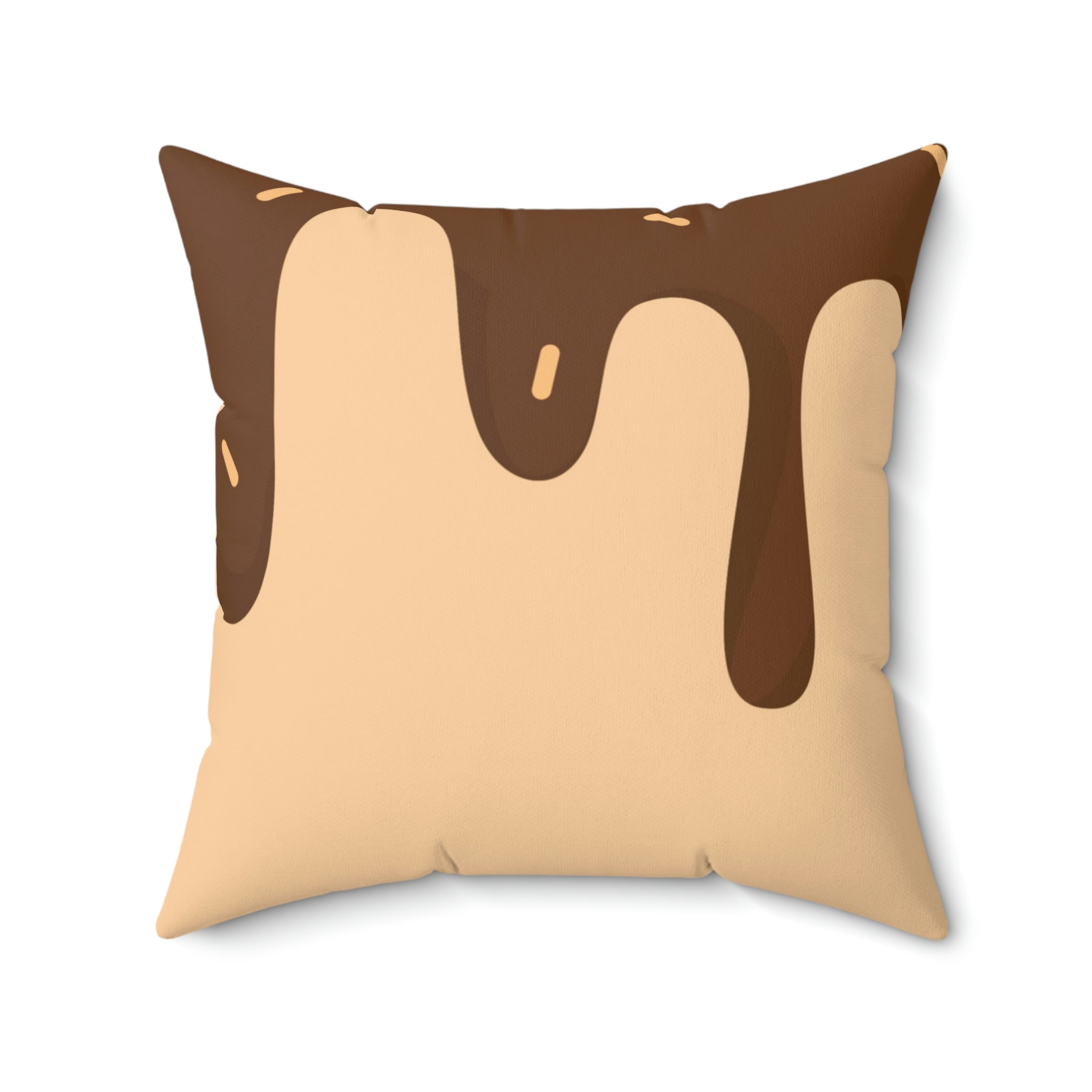 Chocolate Drizzle Please Square Pillow Home Decor Pink Sweetheart