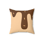 Chocolate Drizzle Please Square Pillow Home Decor Pink Sweetheart