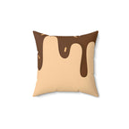 Chocolate Drizzle Please Square Pillow Home Decor Pink Sweetheart