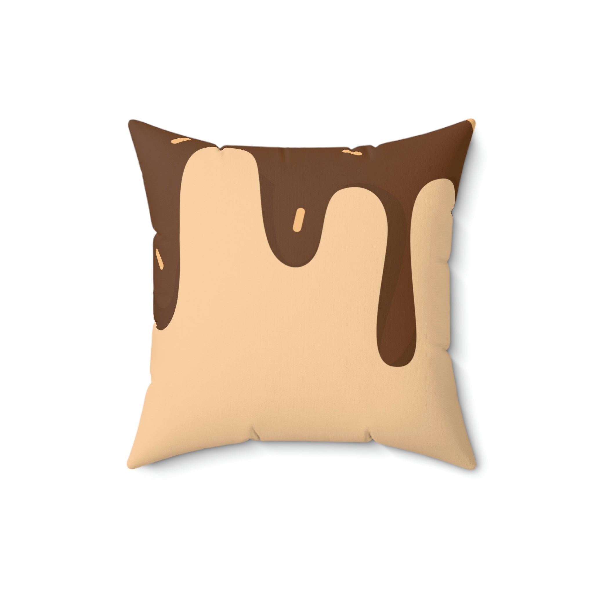 Chocolate Drizzle Please Square Pillow Home Decor Pink Sweetheart