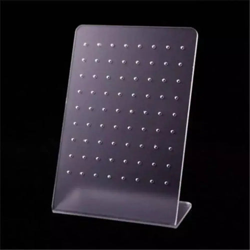 Clear Acrylic Earring Display Stand - Pink Sweetheart