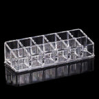 Clear Acrylic Lipstick Lip Gloss Storage Grid Lipstick Pink Sweetheart