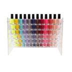 Clear Acrylic Tier Nail Polish Organizer Display Pink Sweetheart