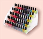 Clear Acrylic Tier Nail Polish Organizer Display Pink Sweetheart