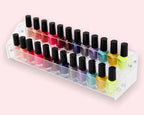 Clear Acrylic Tier Nail Polish Organizer Display Pink Sweetheart