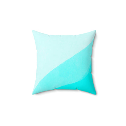 Clear Calm Waters Square Pillow Home Decor Pink Sweetheart