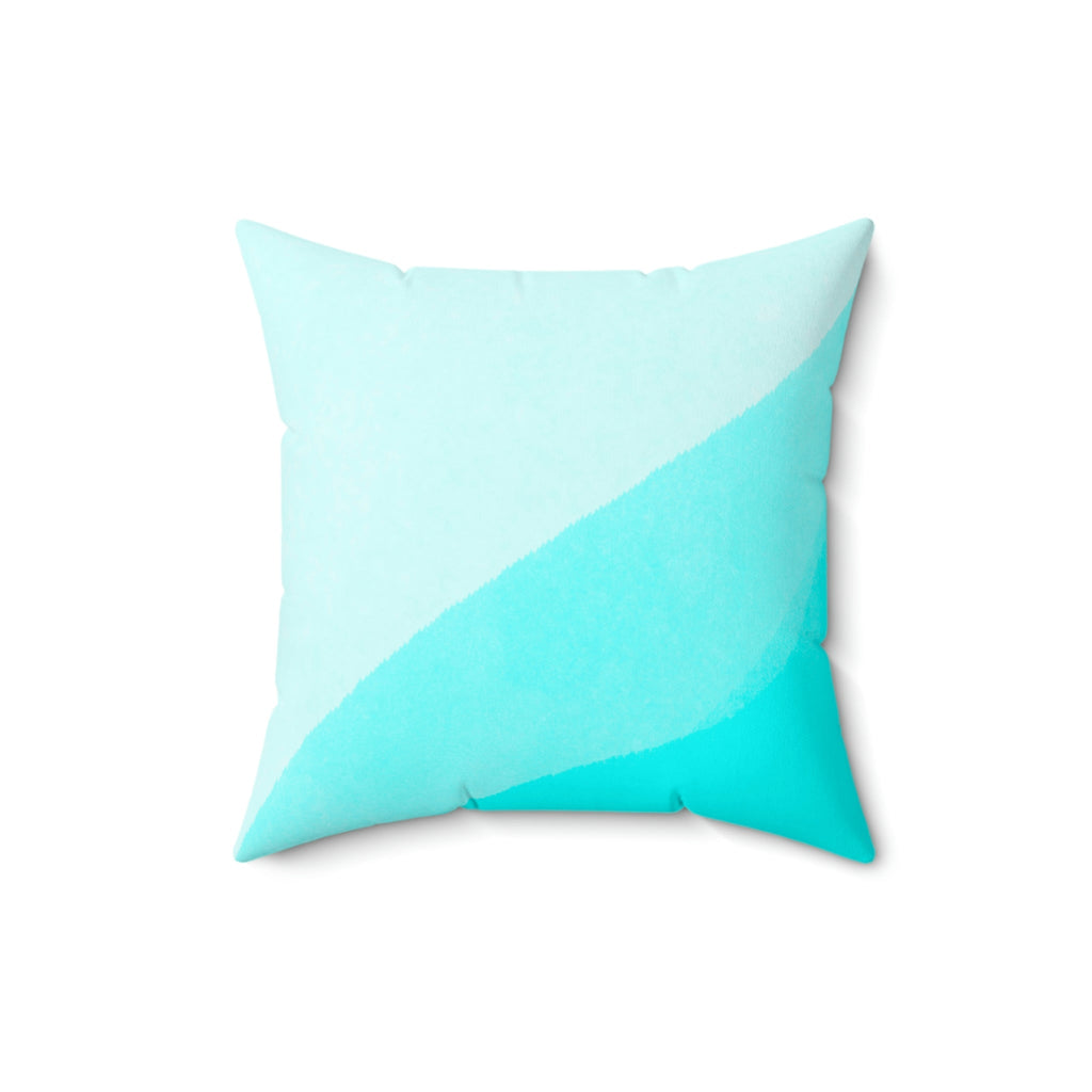 Clear Calm Waters Square Pillow Home Decor Pink Sweetheart