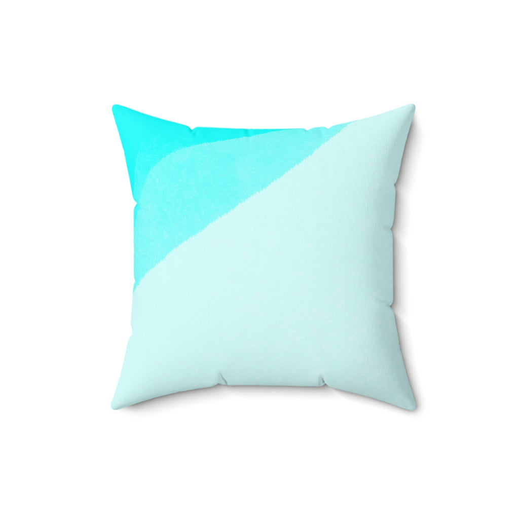 Clear Calm Waters Square Pillow Home Decor Pink Sweetheart