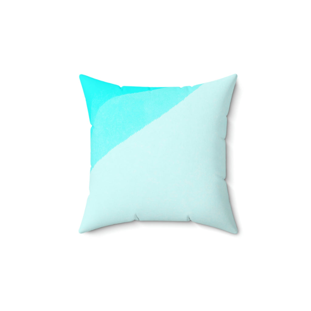 Clear Calm Waters Square Pillow Home Decor Pink Sweetheart