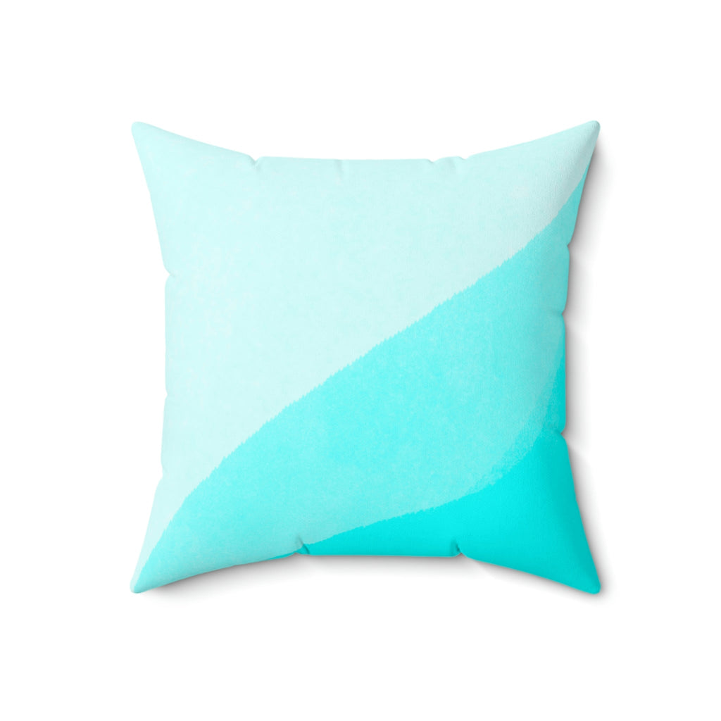 Clear Calm Waters Square Pillow Home Decor Pink Sweetheart