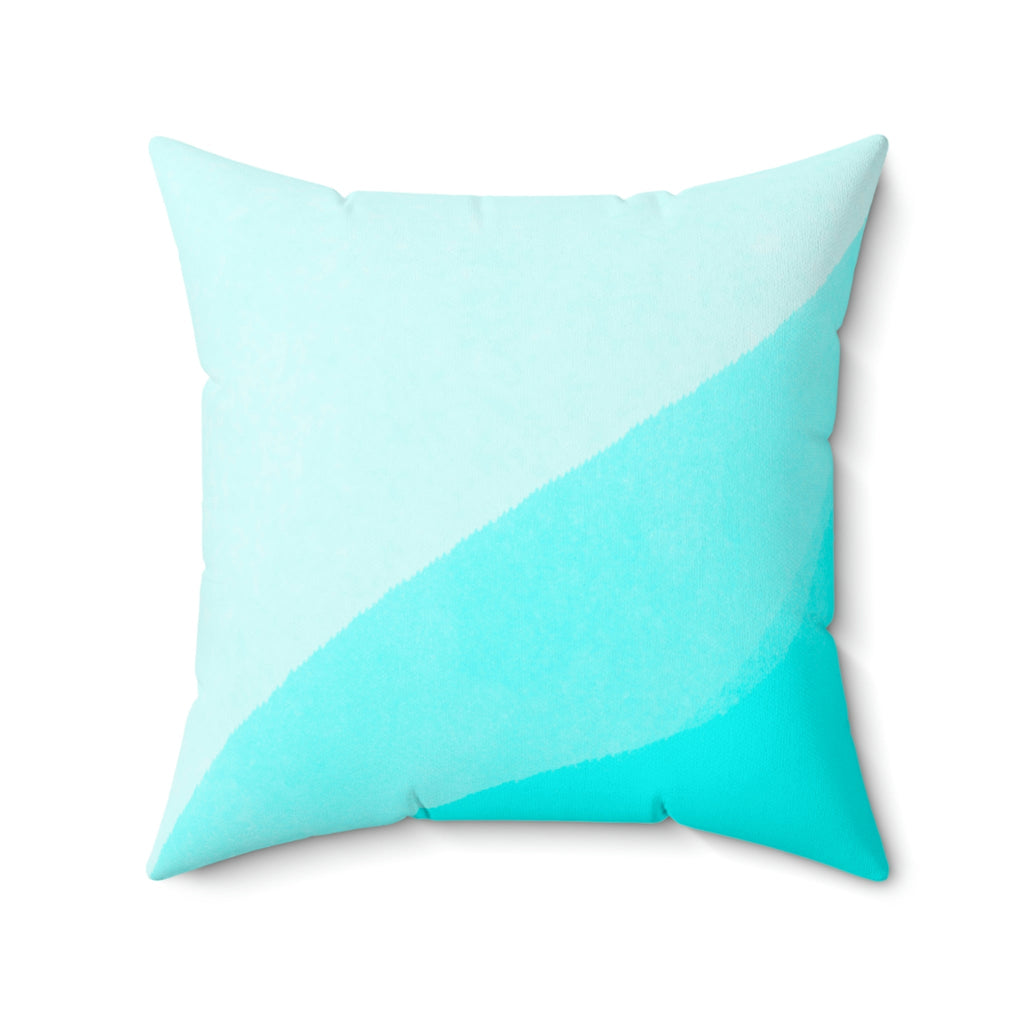 Clear Calm Waters Square Pillow Home Decor Pink Sweetheart