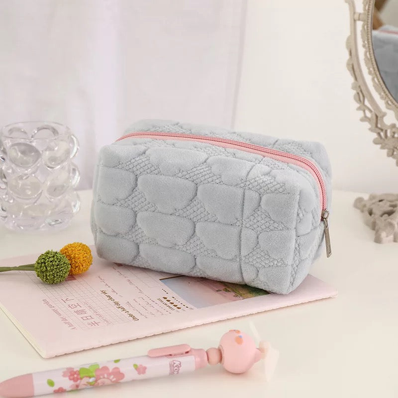 Clouds In The Sky Cosmetic Storage Bag Cosmetic & Toiletry Bags Pink Sweetheart