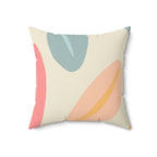Colorful Coffee Beans Square Pillow Home Decor Pink Sweetheart