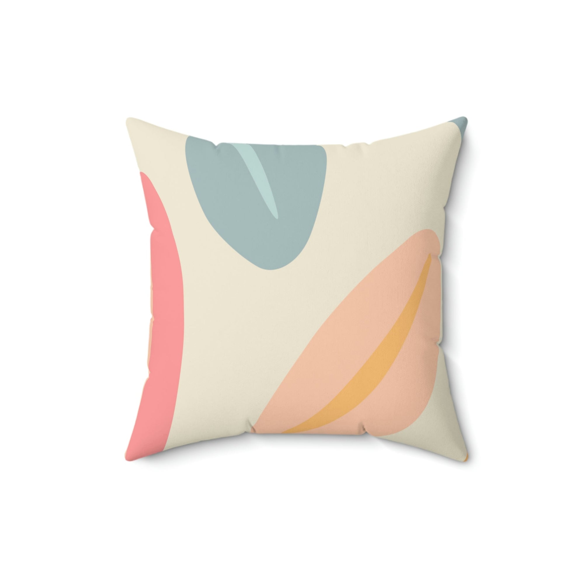 Colorful Coffee Beans Square Pillow Home Decor Pink Sweetheart