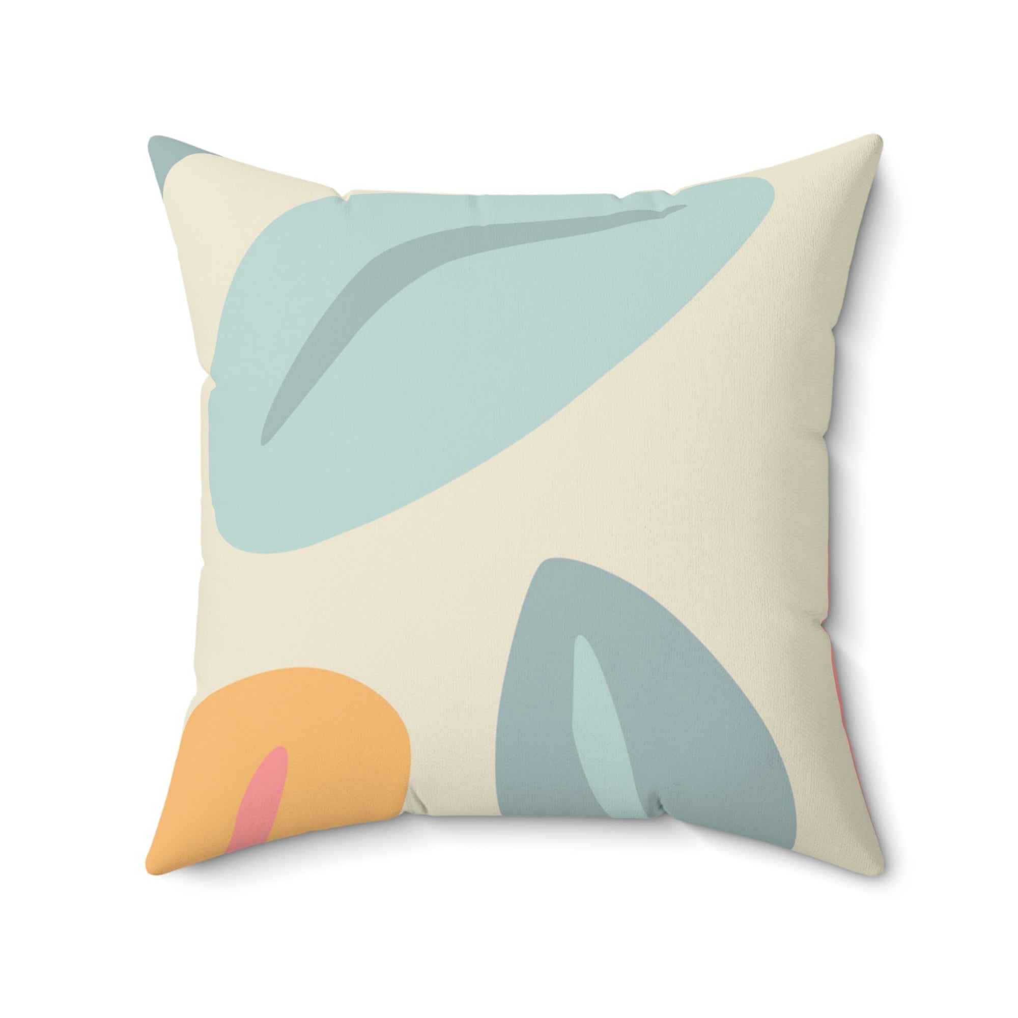 Colorful Coffee Beans Square Pillow Home Decor Pink Sweetheart