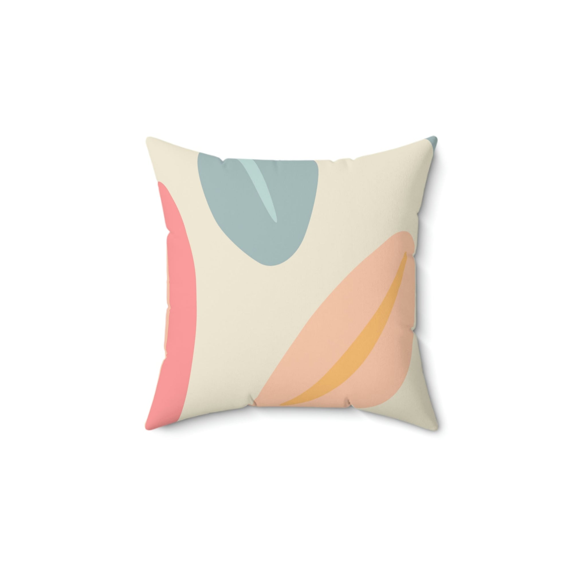 Colorful Coffee Beans Square Pillow Home Decor Pink Sweetheart