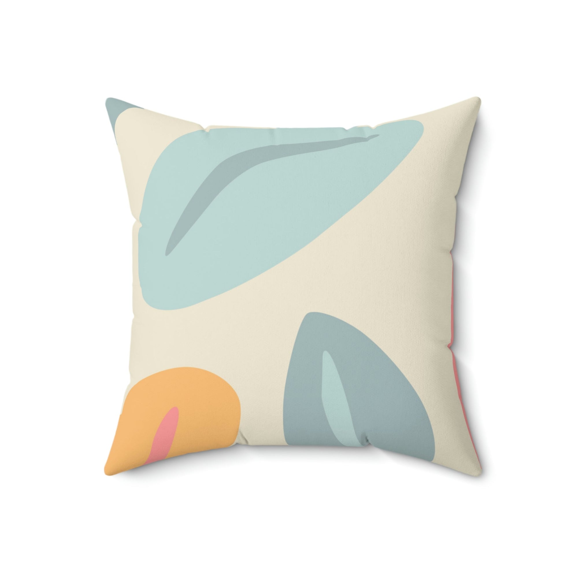 Colorful Coffee Beans Square Pillow Home Decor Pink Sweetheart