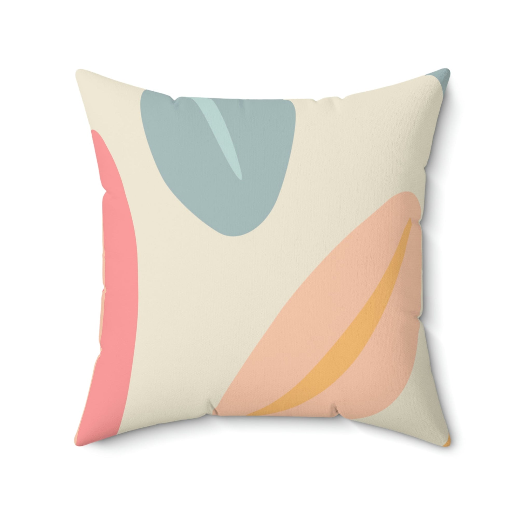 Colorful Coffee Beans Square Pillow Home Decor Pink Sweetheart