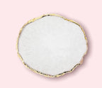 Cosmetics Stone Mixing Plate Decorative Trays Pink Sweetheart