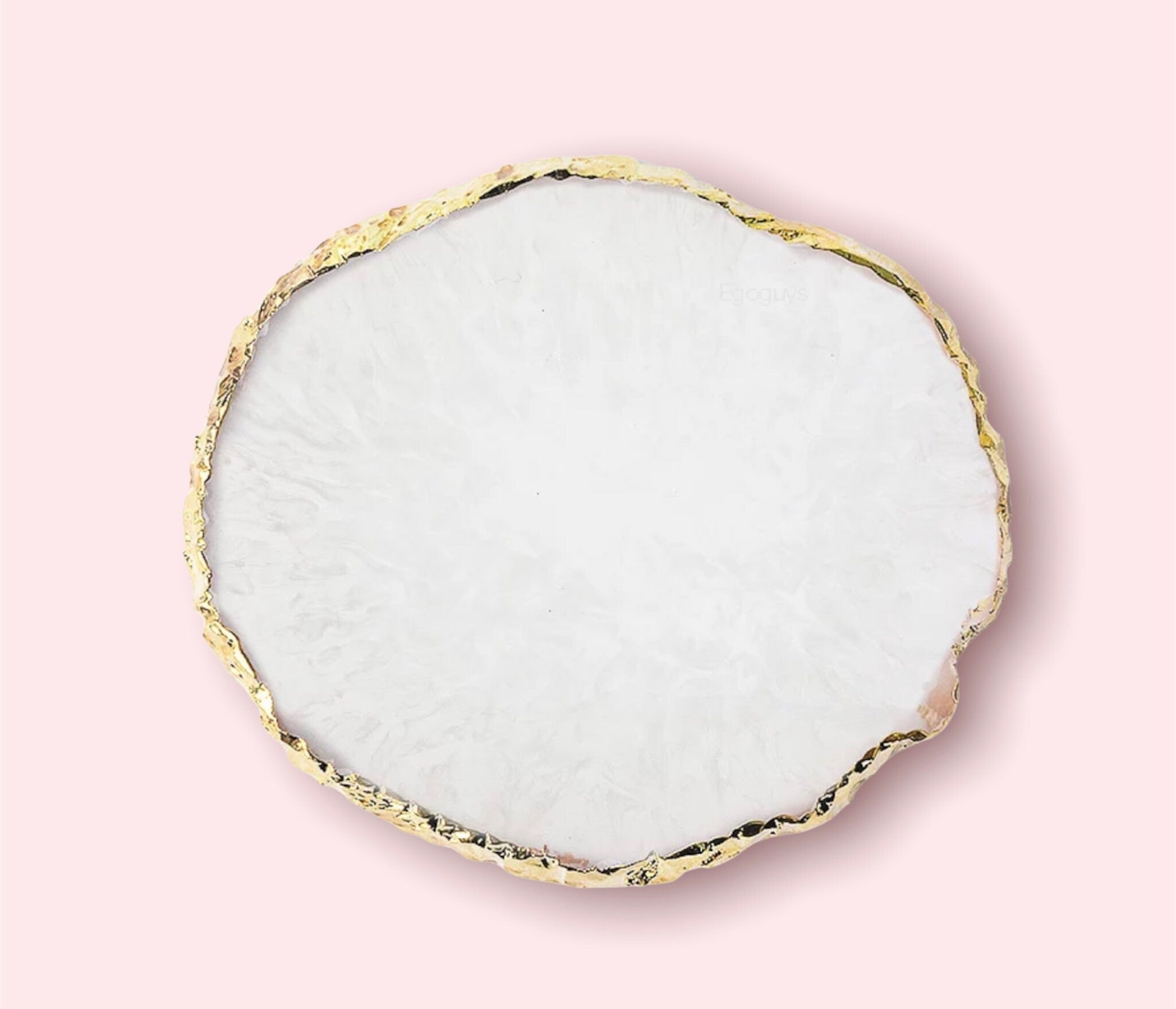 Cosmetics Stone Mixing Plate Decorative Trays Pink Sweetheart