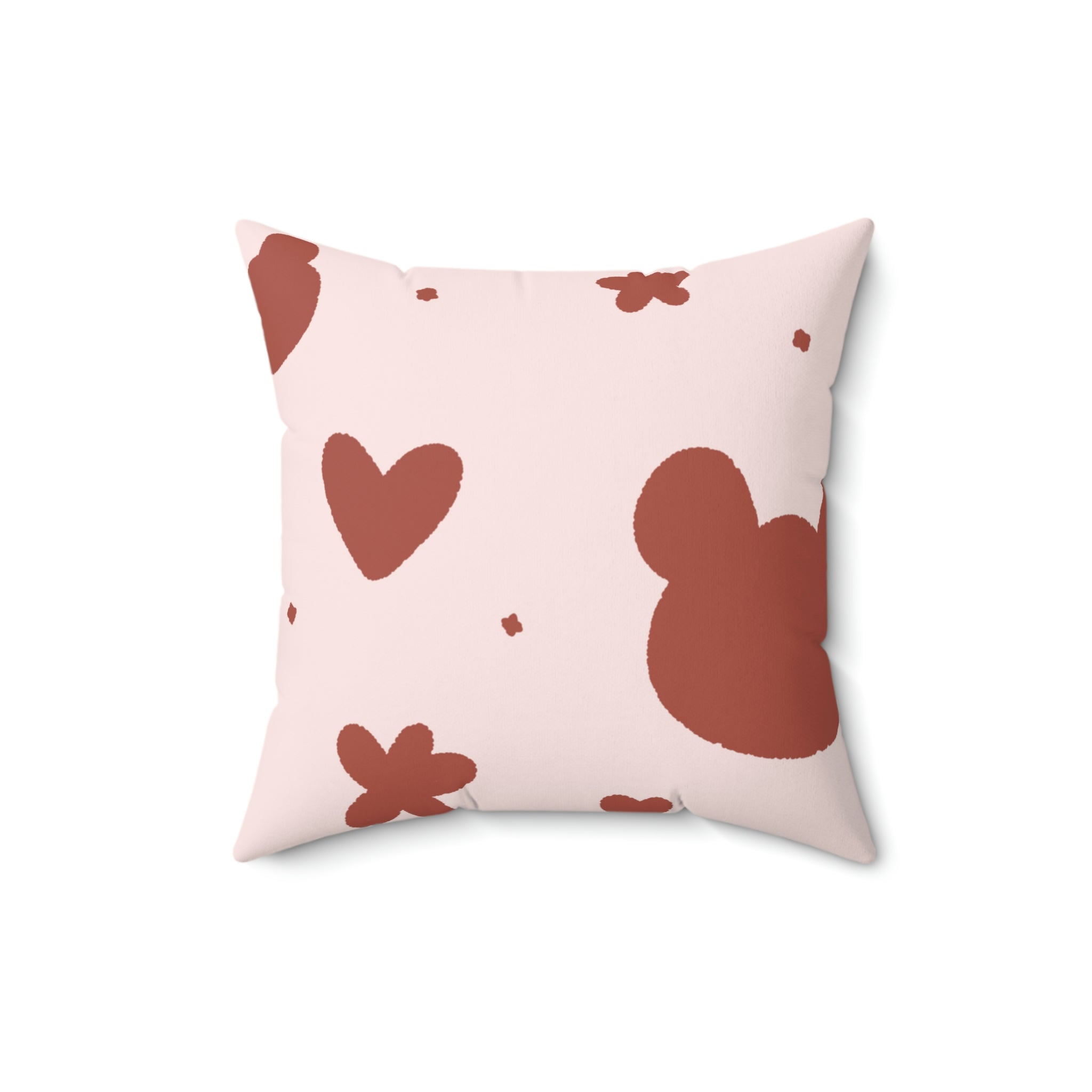 Cuddle Bear Square Pillow Home Decor Pink Sweetheart