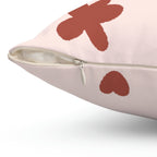 Cuddle Bear Square Pillow Home Decor Pink Sweetheart
