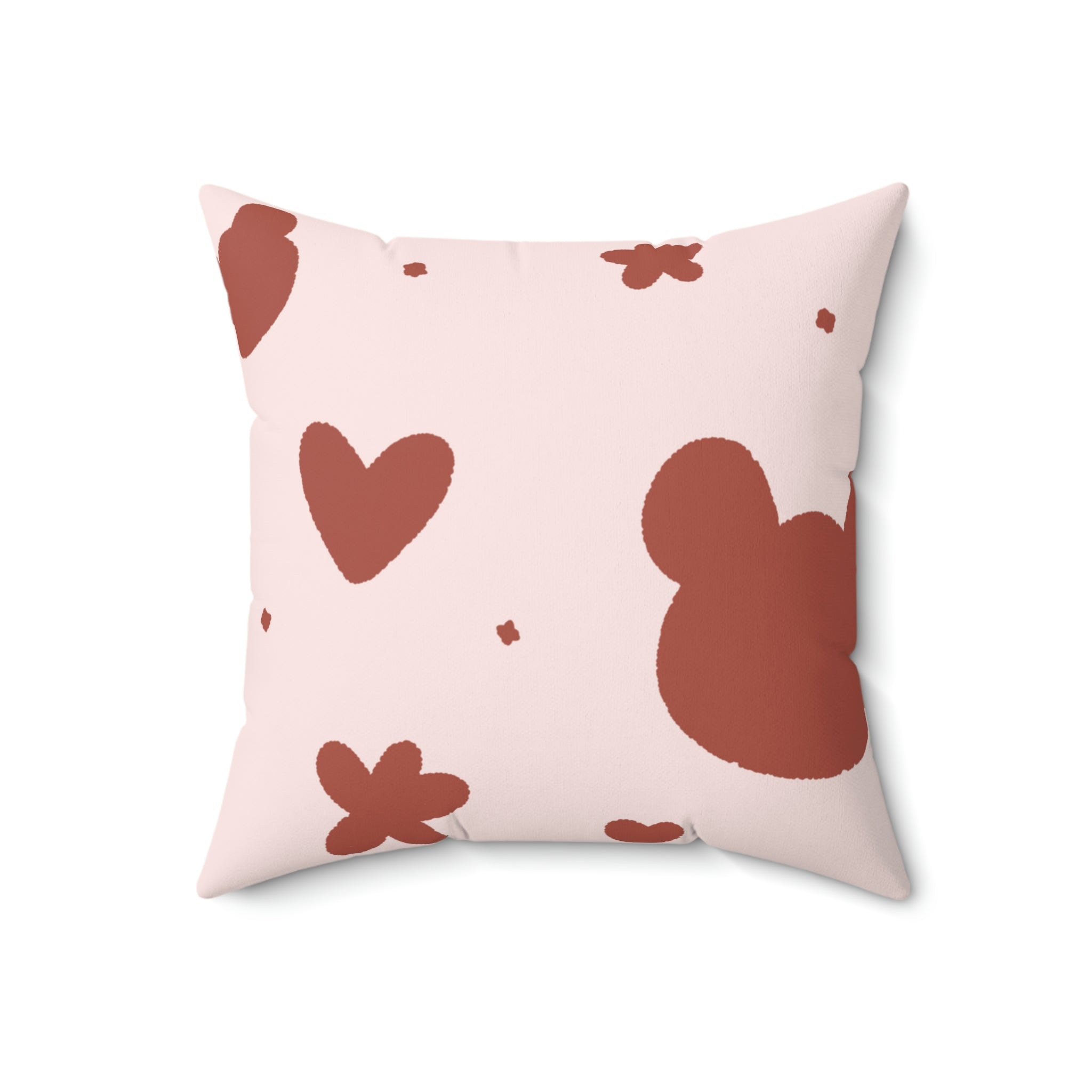 Cuddle Bear Square Pillow Home Decor Pink Sweetheart