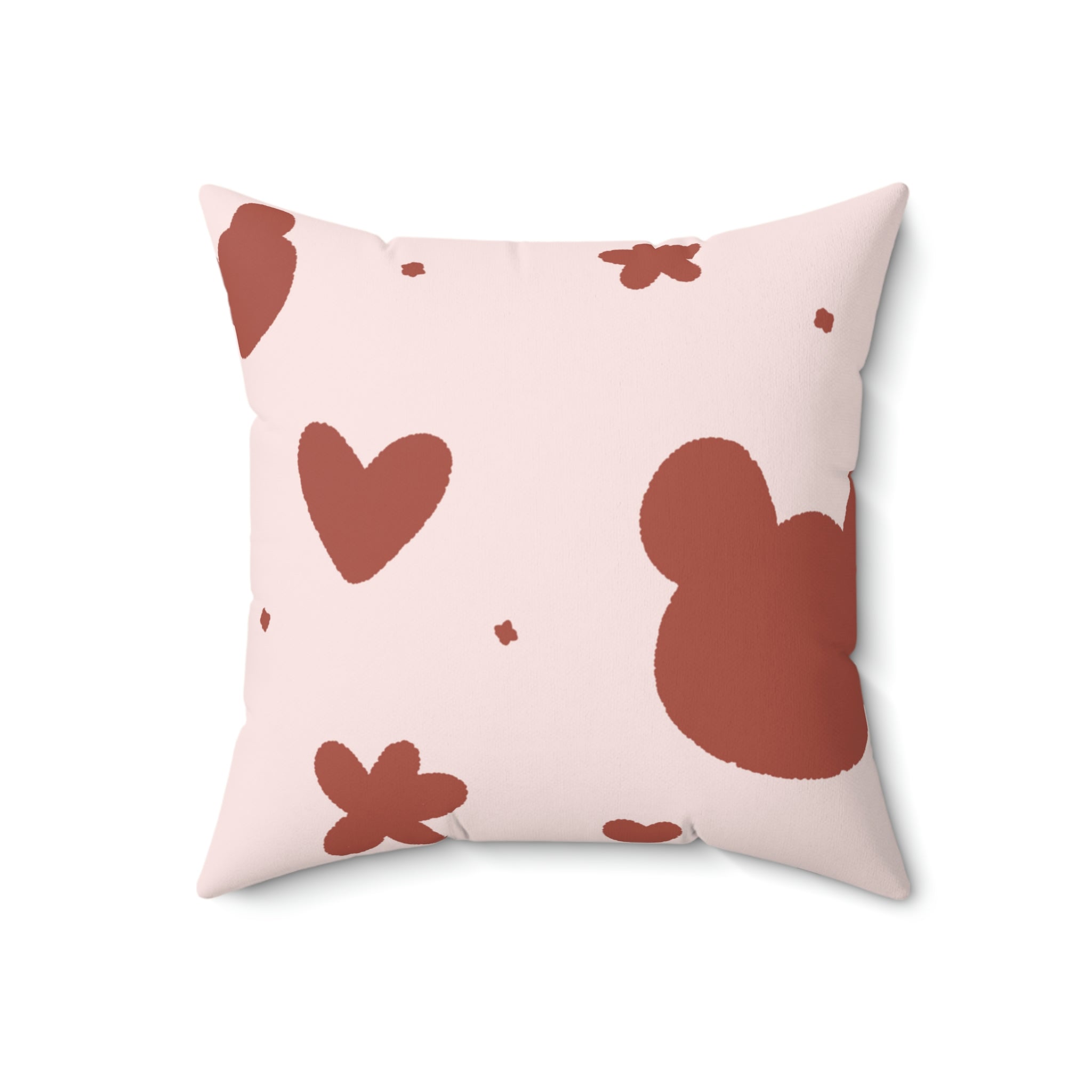 Cuddle Bear Square Pillow Home Decor Pink Sweetheart