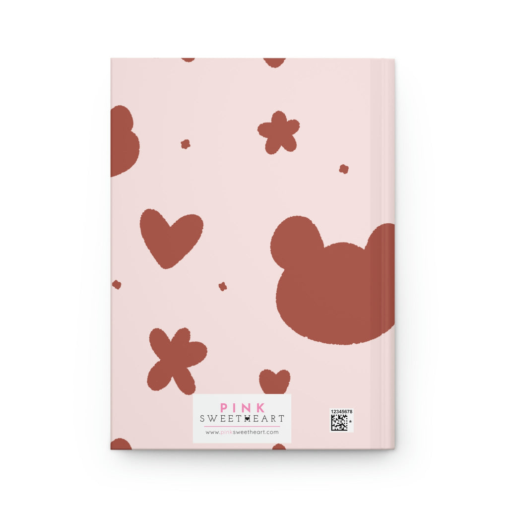 Cuddly Teddy Hardcover Matte Journal Paper products Pink Sweetheart