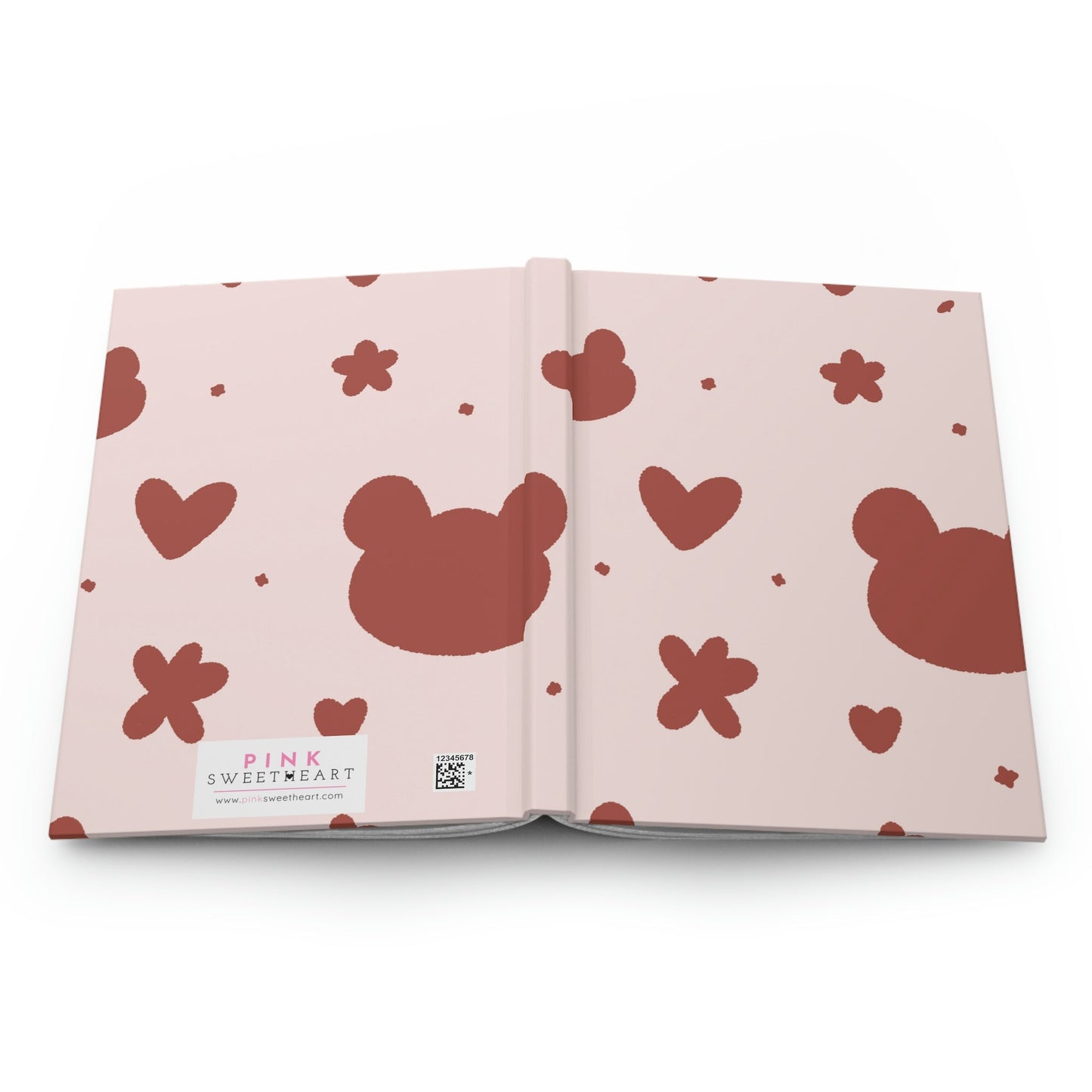 Cuddly Teddy Hardcover Matte Journal Paper products Pink Sweetheart